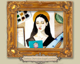 Custom Watercolour Angel Portrait