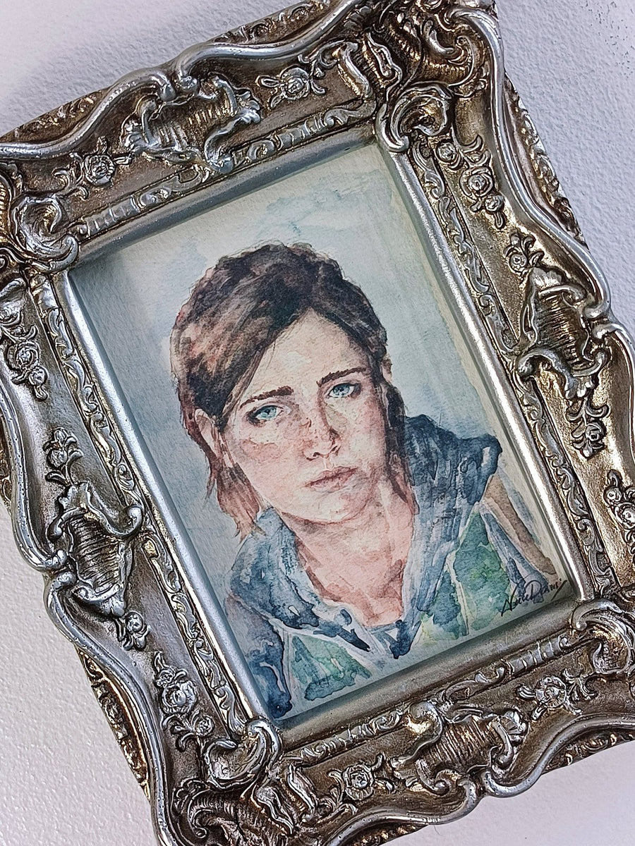 Ellie the last of us 2, los ultimos Watercolor Portrait -  Fan Illustration - A4, A5, A3 Sizes