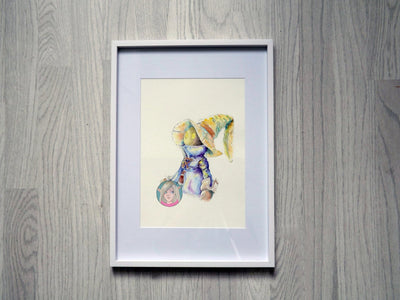 ORIGINAL PAINTING Vivi  watercolour portrait