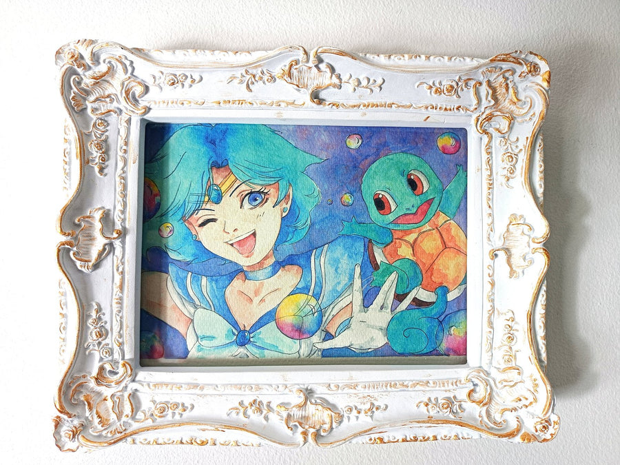sailor mercury - sailor moon x pokemon art print