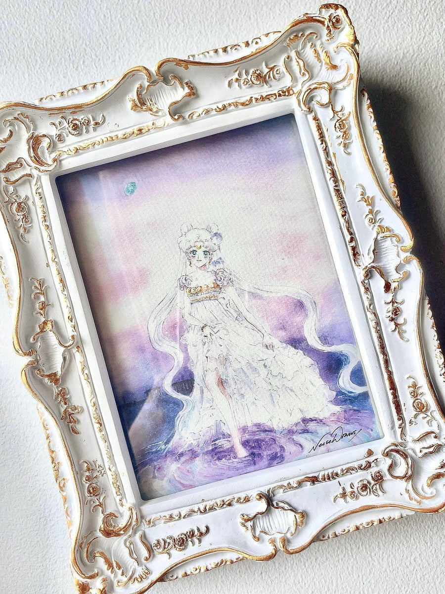 Princess serenity Art print watercolour handmade fanart SM