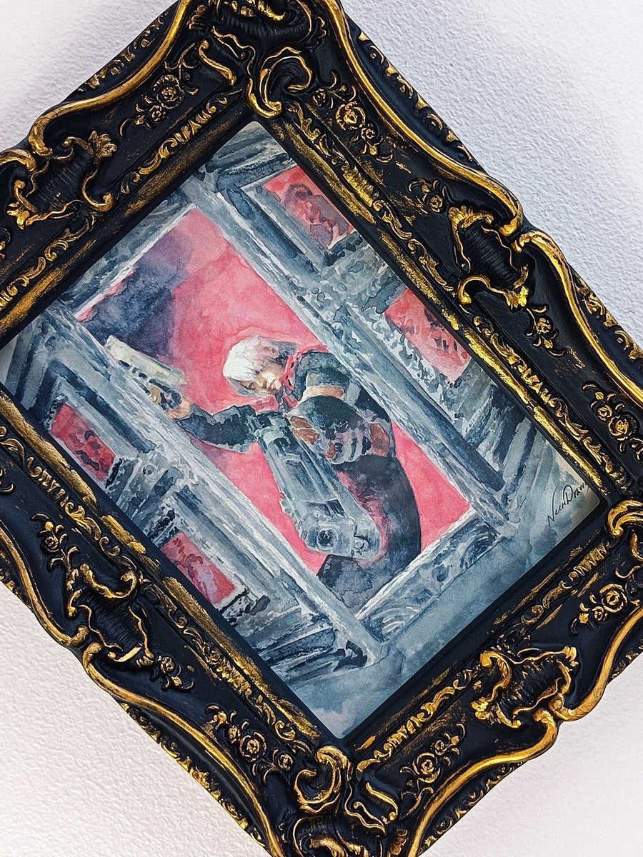 Dante Devil May Cry watercolour illustration