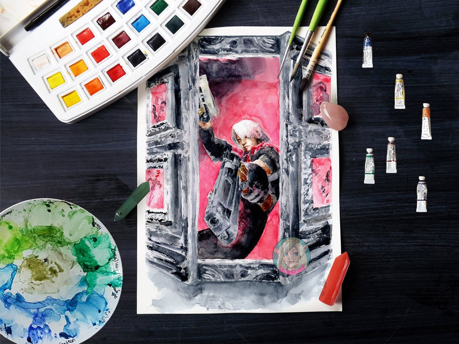 ORIGINAL PAINTING Dante