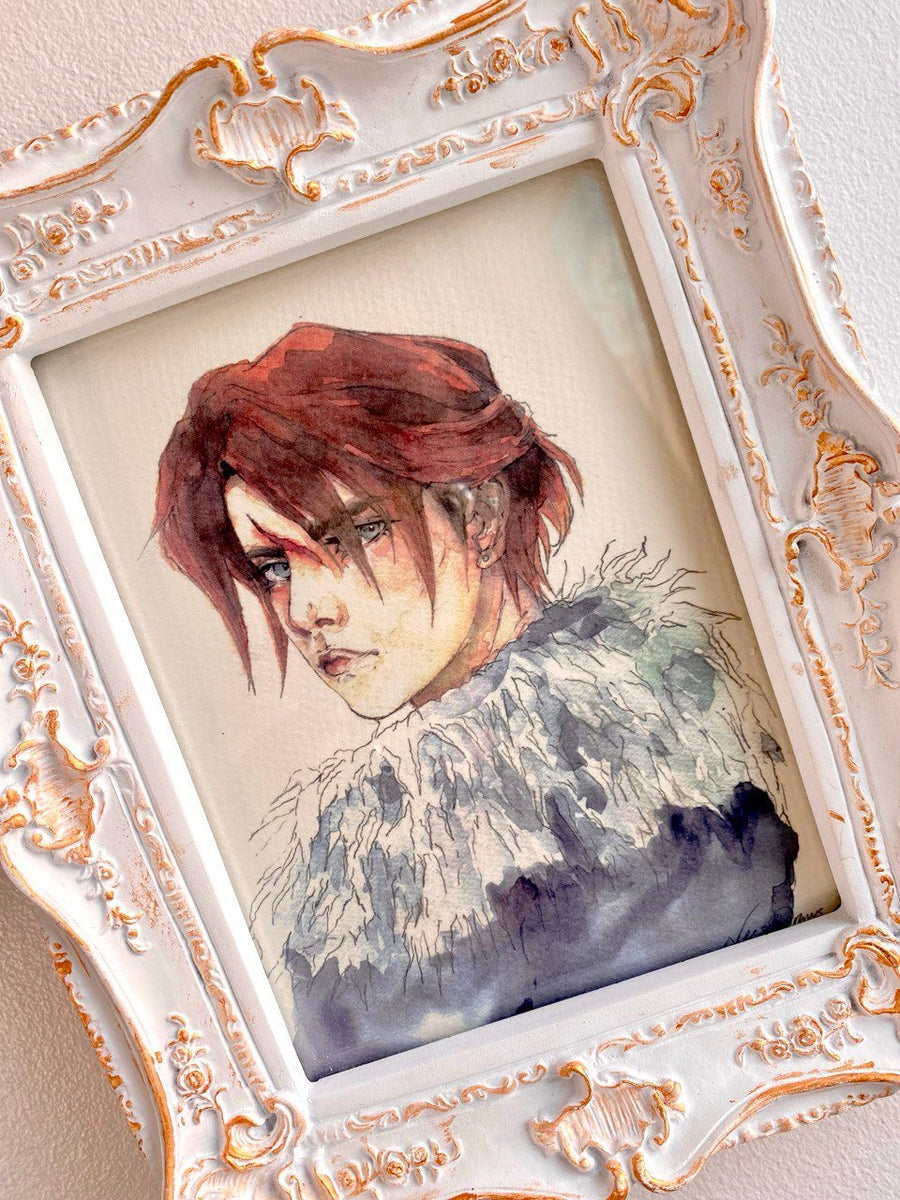 Squall Leonhart Fantasia Final VIII  FF8 art print watercolour handpainted