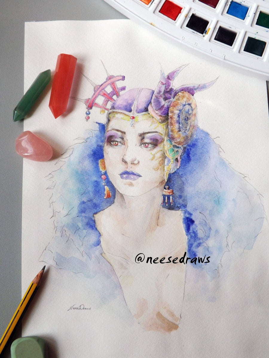 Edea Fantasia 8 Art Print