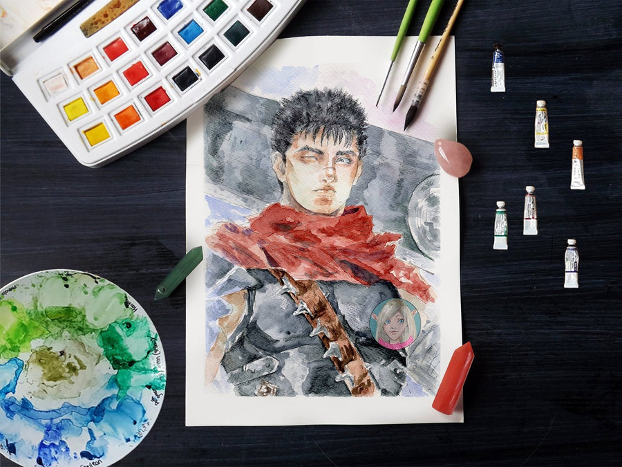 ORIGINAL PAINTING SET  Guts / Casca