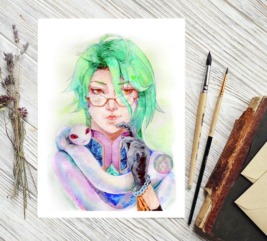 Genshin Impact Art print - Baizhu