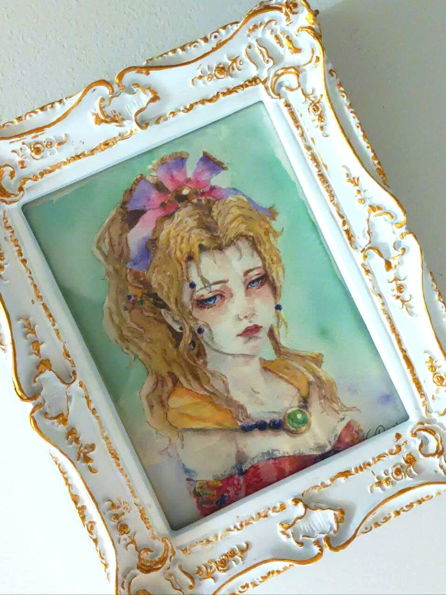 Terra Branford Watercolor Portrait: Final Fantasy VI Fan Art Print