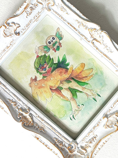 Owls Pocket Monsters art print