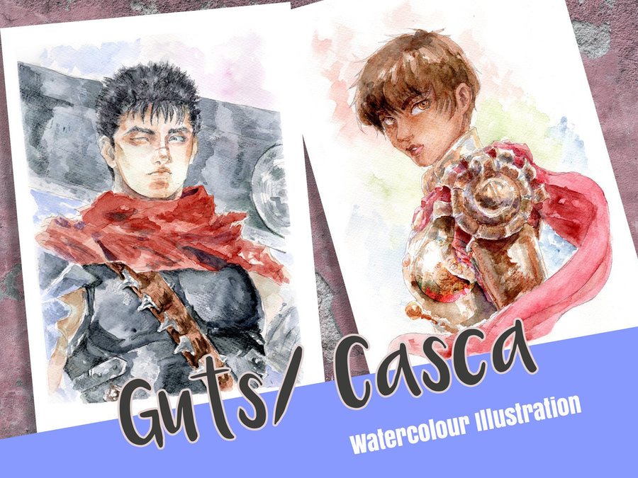 ORIGINAL PAINTING SET  Guts / Casca