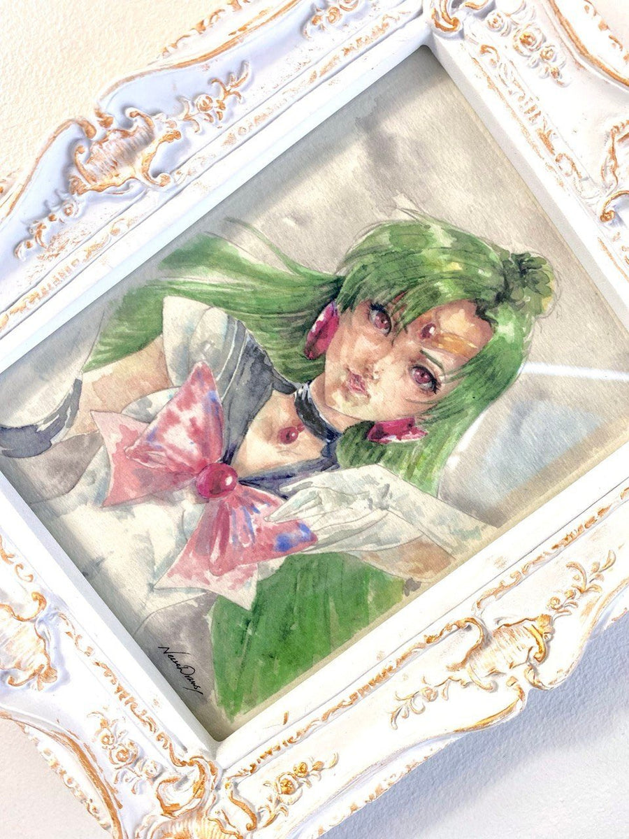 Sailor Pluto Art print watercolour handmade fanart