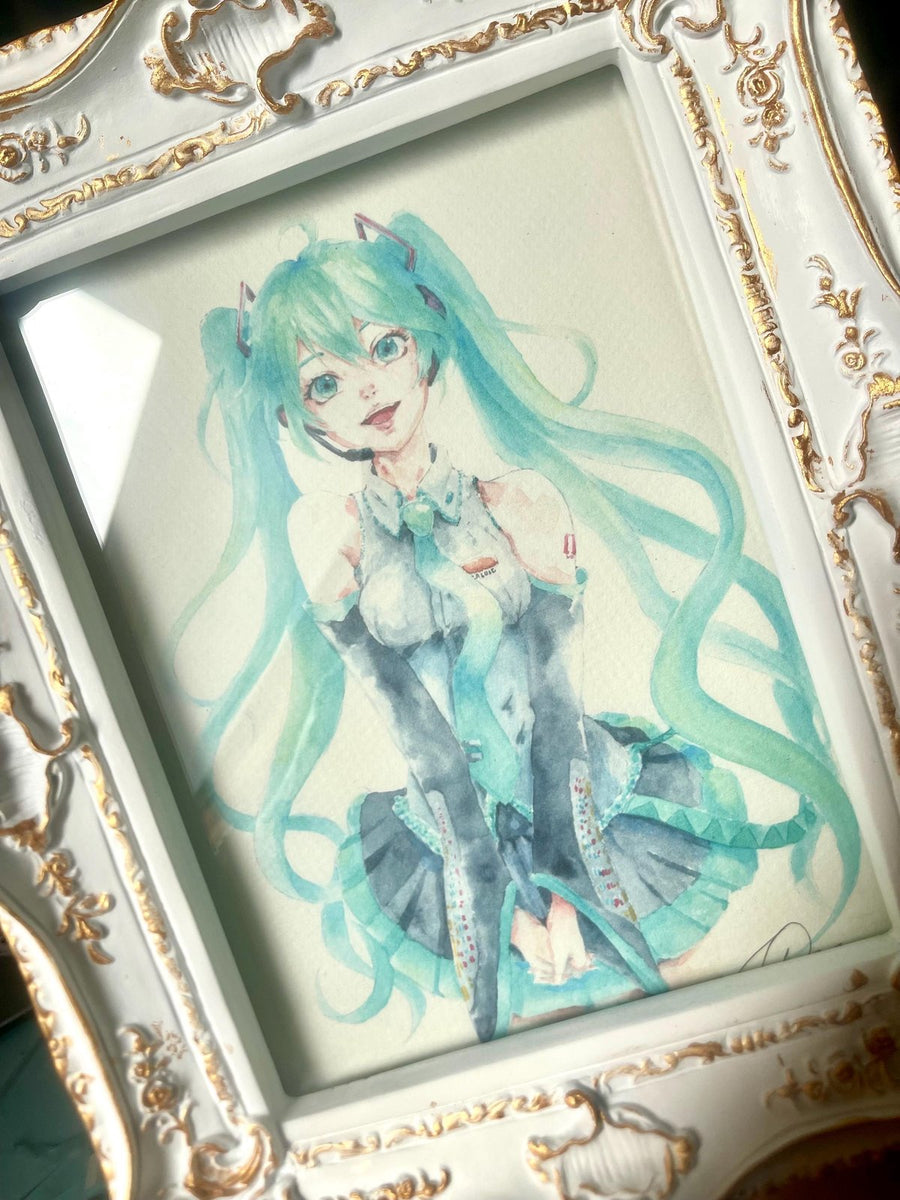 Hatsune Miku / Vocaloid Watercolor Art Print