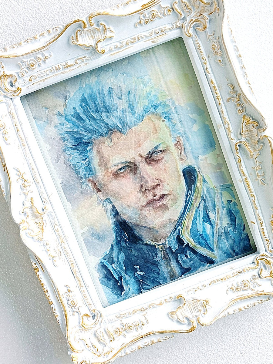 Vergil Devil May Cry art print -  fanart portrait