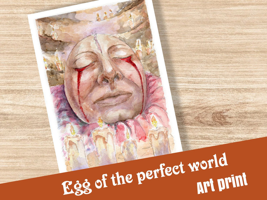 Frenzied wish egg art print