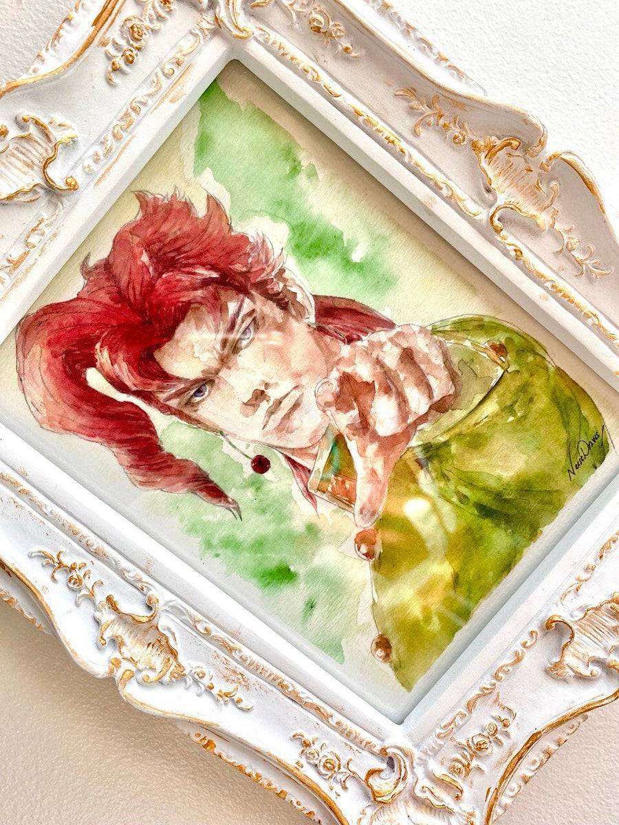 Jojo Kakyoin S3 art print JJBA fanart watercolor handpainted