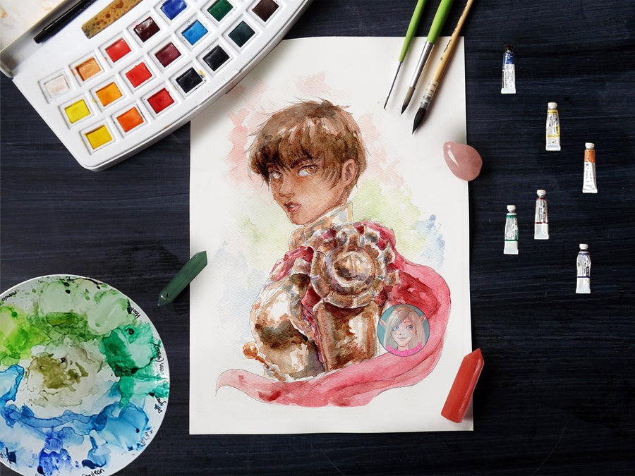 ORIGINAL PAINTING SET  Guts / Casca