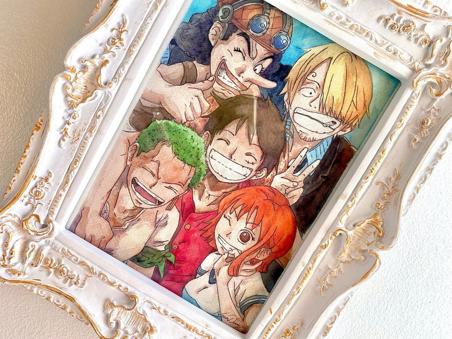 Straw Hats One piece art print - fanart watercolor handpainted