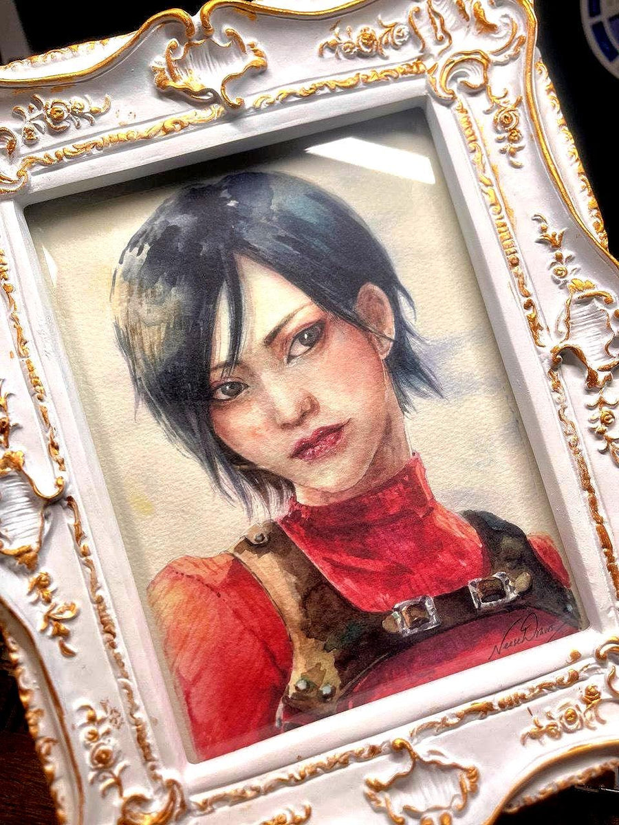 Ada Red spy femme fatale Art Print