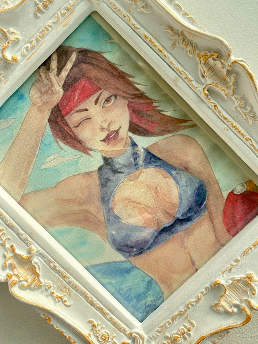 Jessie FF7 bikini version art print