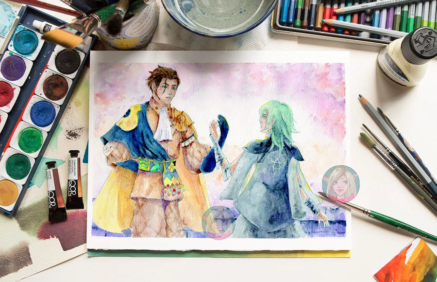 ORIGINAL PAINTING Byleth, Claude