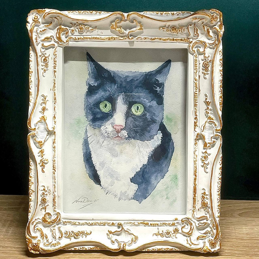 Custom Pet Portrait — Hand-Painted Watercolour