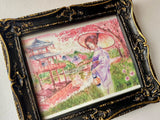 ORIGINAL PAINTING Maiko at Sunset
