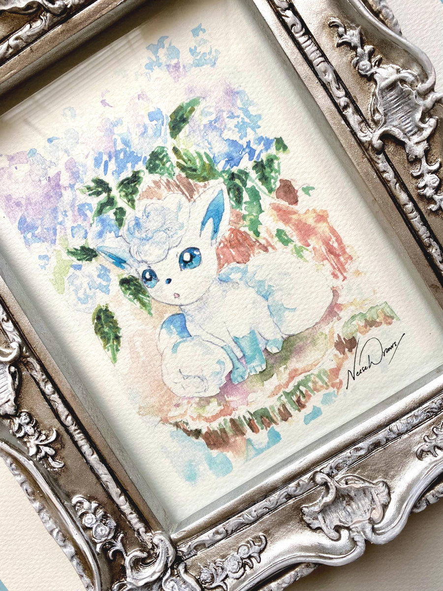 Pocket Monsters Cute fox art prints