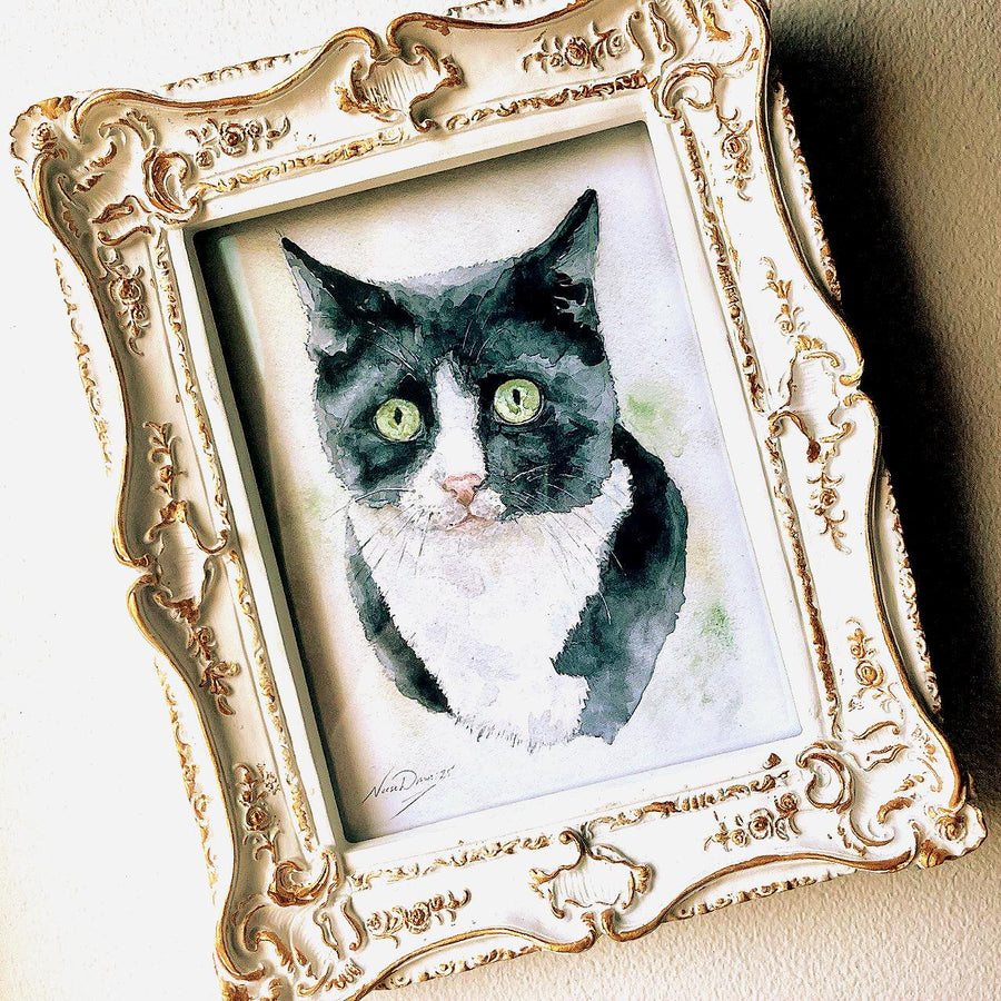 Custom Pet Portrait — Hand-Painted Watercolour