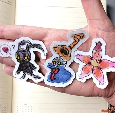 Stickers Reino Corazones ,no heart and lucky Charm