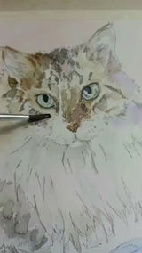 Custom Pet Portrait — Hand-Painted Watercolour
